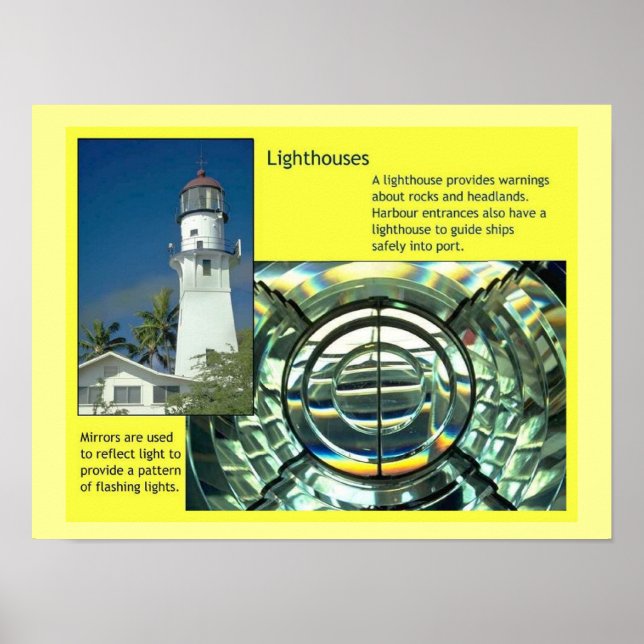 Wissenschaft, Physik, Leuchtturm Poster (Vorne)