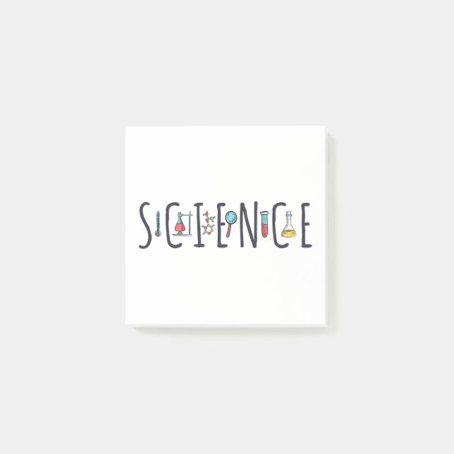 Wissenschaft Post-it Klebezettel (Vorderseite)