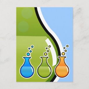 Wissenschaft Postkarte