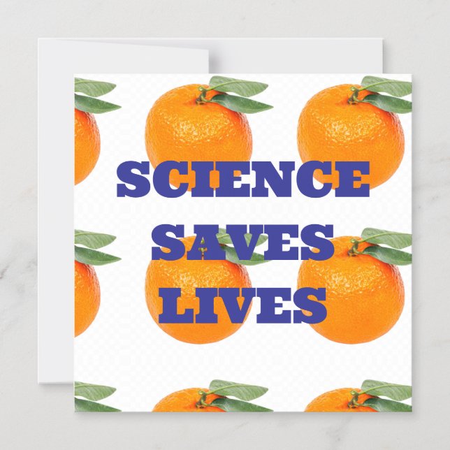 WISSENSCHAFT RETTE LIVES MAGNET (Vorderseite)