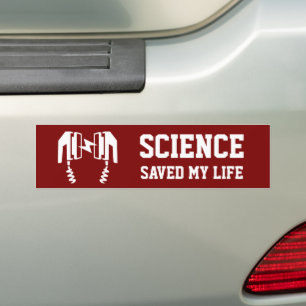 Wissenschaft Rettete mein Leben Autoaufkleber