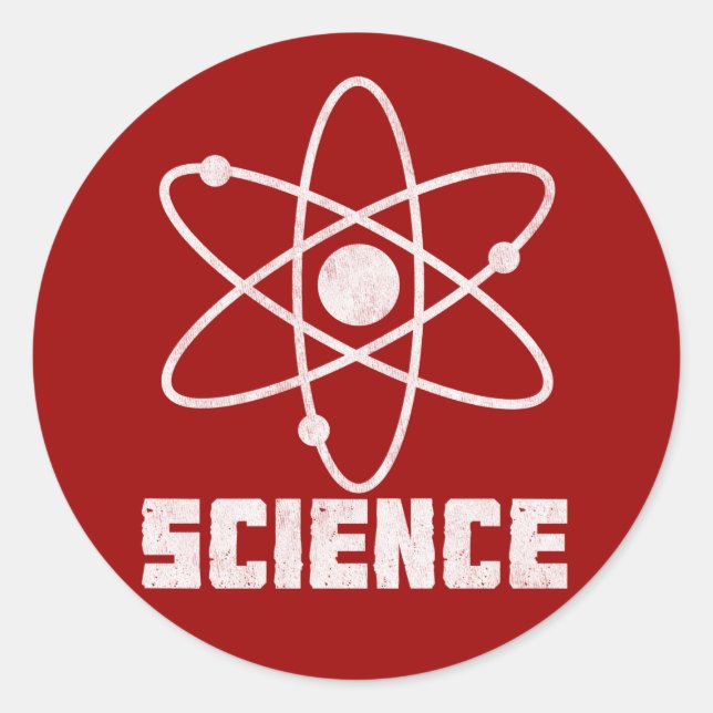 Wissenschaft Runder Aufkleber (Vorderseite)