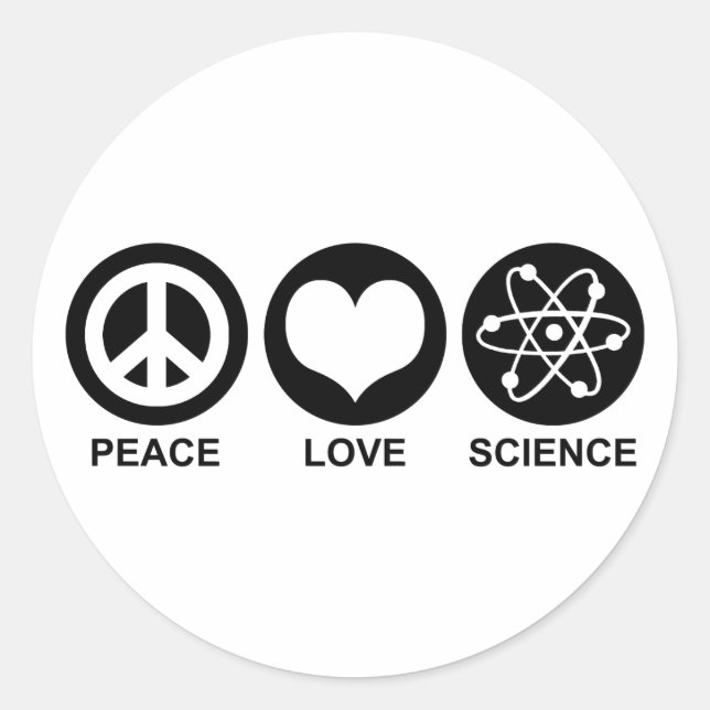 Wissenschaft Runder Aufkleber (Vorderseite)