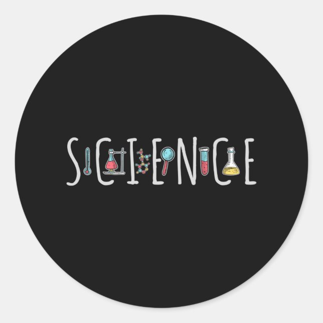 Wissenschaft Runder Aufkleber (Vorderseite)