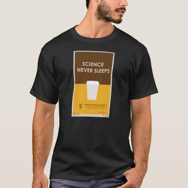 Wissenschaft schläft nie T-Shirt (Vorderseite)