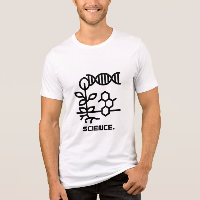 Wissenschaft Tri-Blend Shirt (Vorderseite)