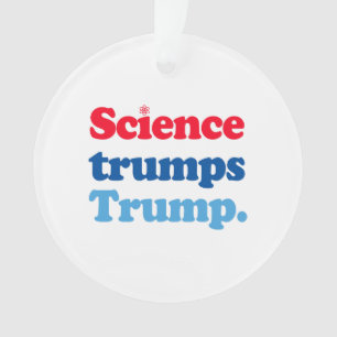 Wissenschaft trumpiert Trump Ornament