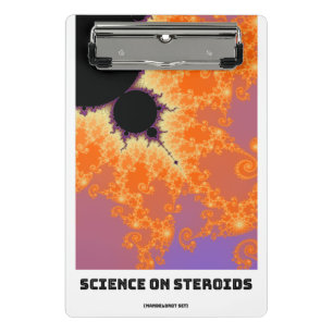 Wissenschaft über Steroiden-Mandelbrot-Fraktal Mini Klemmbrett