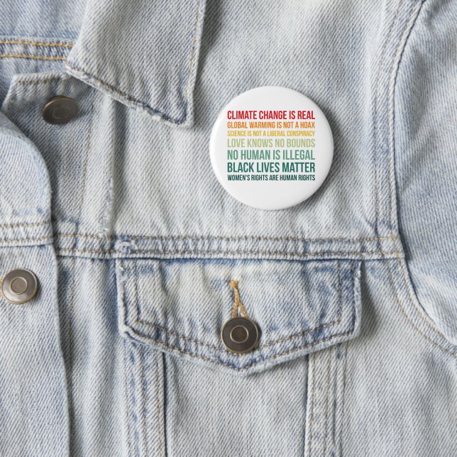 Wissenschaft und globale Erwärmung des Klimawandel Button (Beispiel)