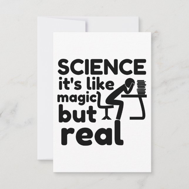 Wissenschaft wie Magie, aber real Dankeskarte (Vorderseite)