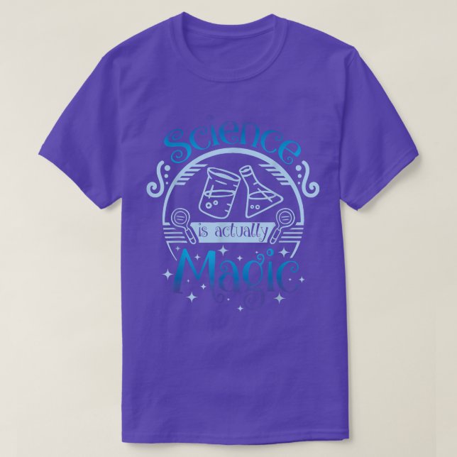 Wissenschaft wie Magie und Zauberkunde mit witzige T-Shirt (Design vorne)