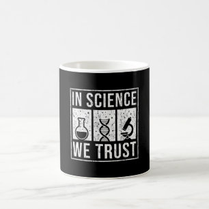 Wissenschaft - wir vertrauen kaffeetasse