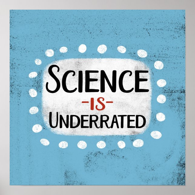 Wissenschaft wird als Poster Wall Art unterschätzt (Vorne)