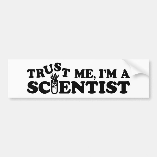Wissenschaftler Autoaufkleber (Vorne)