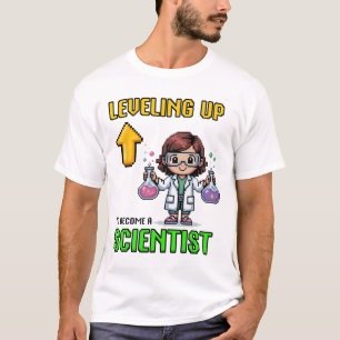 Wissenschaftler Ck auf Schule aufleveln Lustiger G T-Shirt