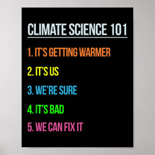 Wissenschaftler des März Earth Day zum Klimawandel Poster