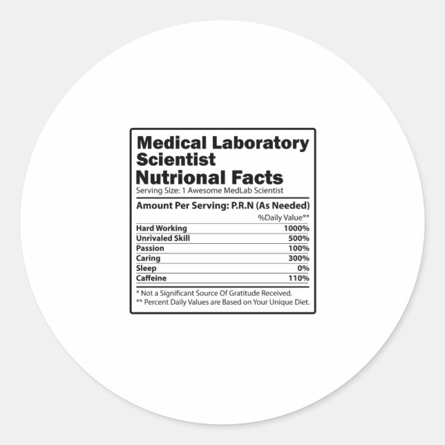 Wissenschaftler des medizinischen Labradors | Gesc Runder Aufkleber (Vorderseite)