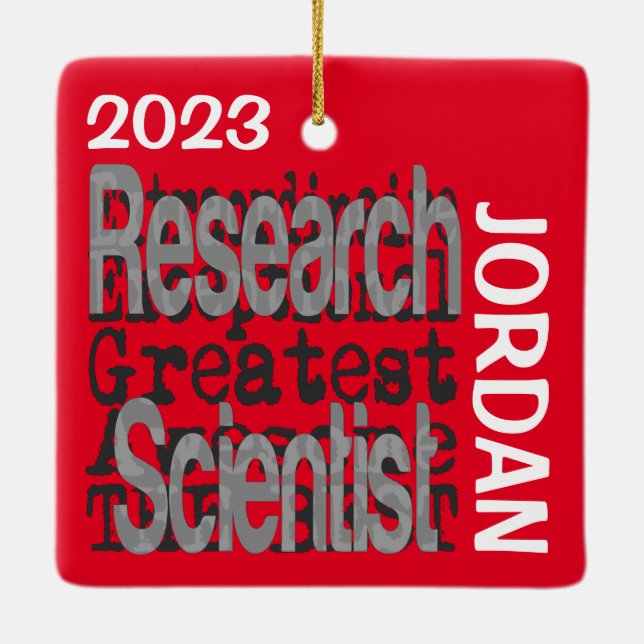 Wissenschaftler Extraordinär Keramikornament (Rückseite)