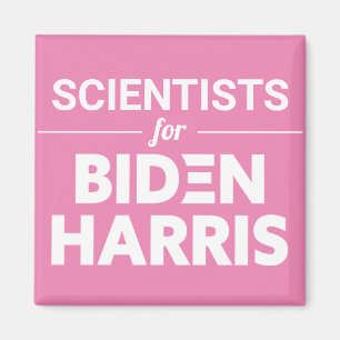 Wissenschaftler für Biden Harris Custom Text Pink Magnet
