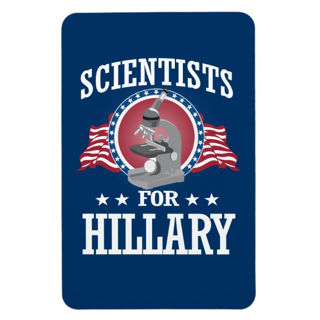 WISSENSCHAFTLER FÜR HILLARY MAGNET (Vertikal)