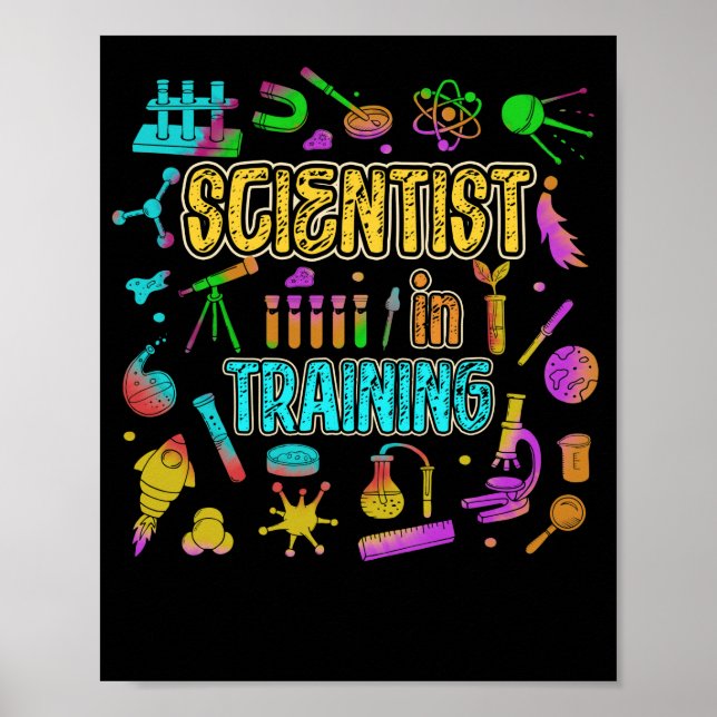 Wissenschaftler in der Ausbildung von Wissenschaft Poster (Vorne)