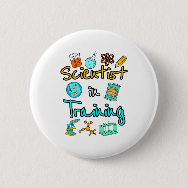 Wissenschaftler in der Ausbildung Wissenschaft Lov Button (Vorderseite)