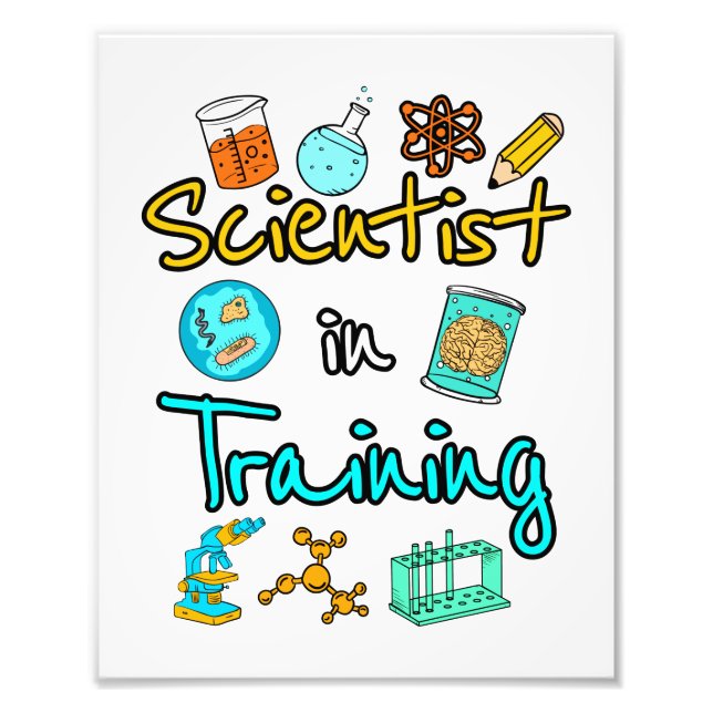 Wissenschaftler in der Ausbildung Wissenschaft Lov Fotodruck (Vorne)