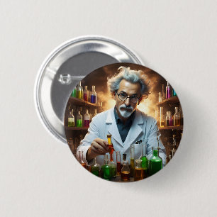 Wissenschaftler in Labormischpulen, Button