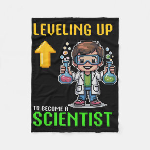 Wissenschaftler-KK für Schüler-Funny-Gamer-Junge Fleecedecke