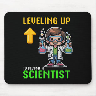 Wissenschaftler-KK für Schüler-Funny-Gamer-Junge Mousepad