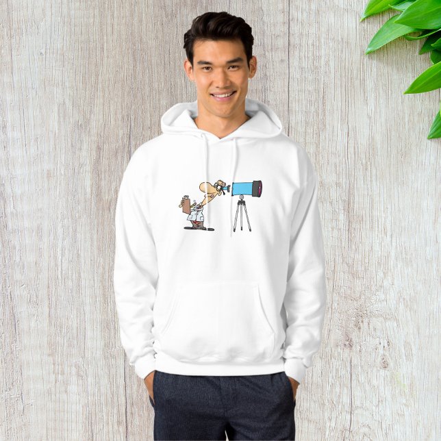 Wissenschaftler mit Telescope Astronomie Science S Hoodie (Von Creator hochgeladen)