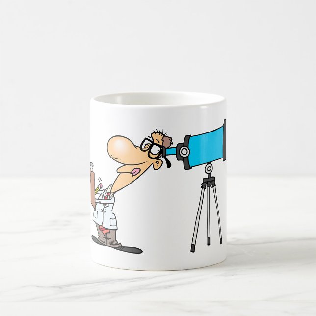 Wissenschaftler mit Telescope Astronomie Science S Kaffeetasse (Von Creator hochgeladen)