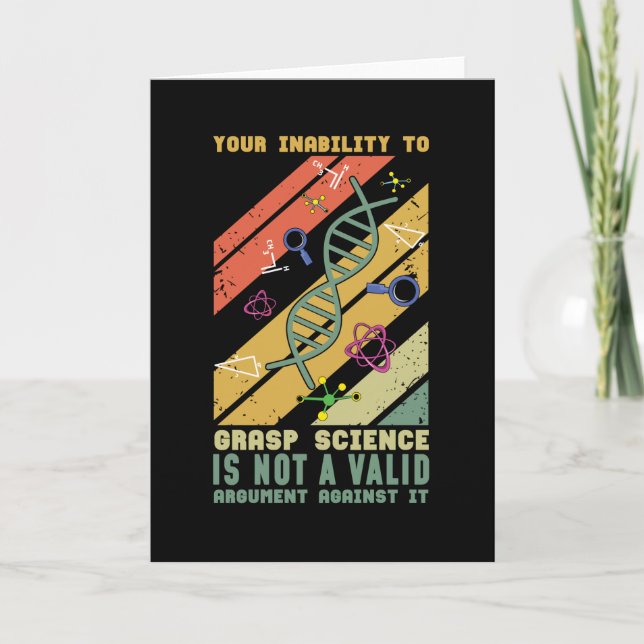 Wissenschaftler Physik Chemie Karte (Vorderseite)