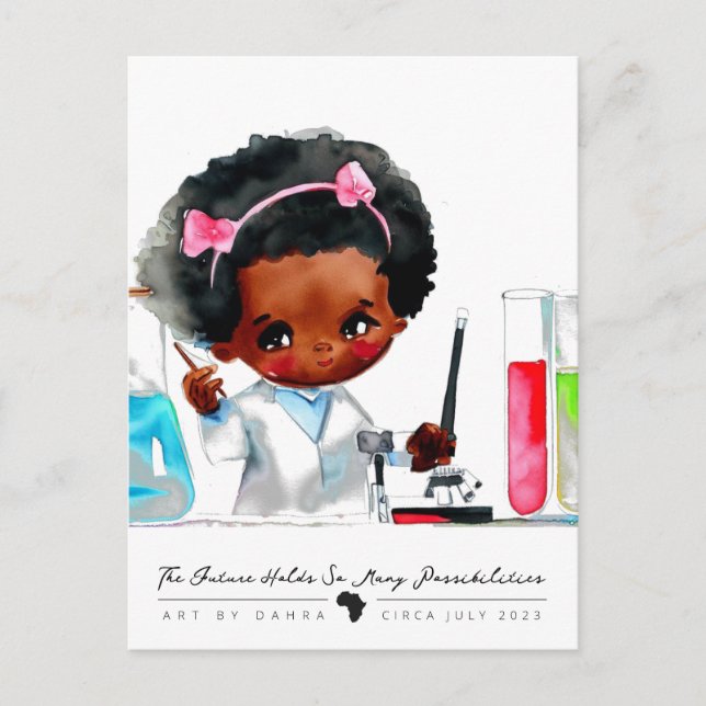 Wissenschaftler Postkarte (Vorderseite)