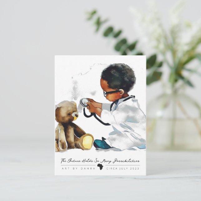 Wissenschaftler Postkarte (Stehend Vorderseite)