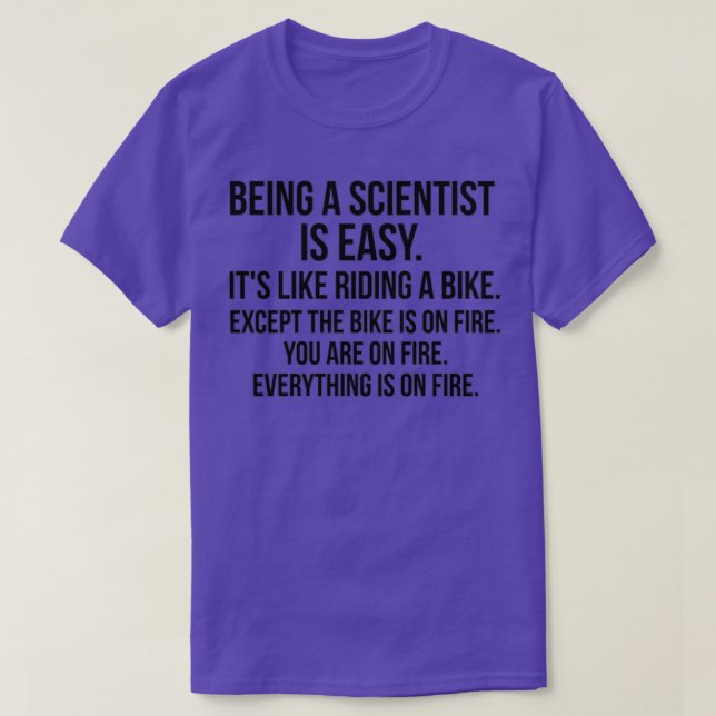 Wissenschaftler sein T-Shirt (Design vorne)