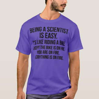 Wissenschaftler sein T-Shirt