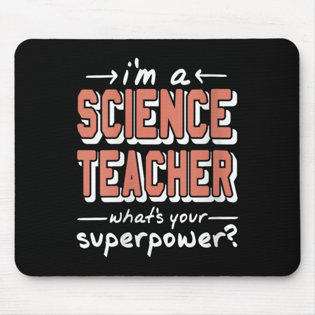 WissenschaftlerinLehrerinSuperwerFunny Nerd Pride  Mousepad (Vorne)