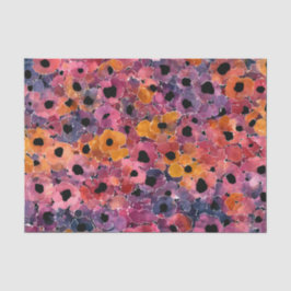Wissenschaftliche abstrakte Kunst: Blüten-Tintenfl Seidenpapier
