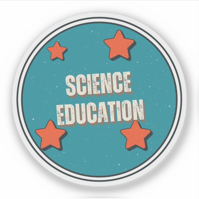 Wissenschaftliche Bildung Aufkleber (Vorderseite)