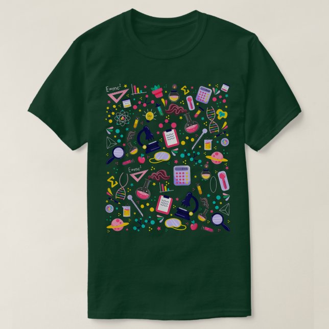 Wissenschaftliche Biologie Astronomie Physik Mathe T-Shirt (Design vorne)