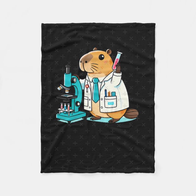 Wissenschaftliche Capybara-Experimente im Labor Fleecedecke (Vorderseite)