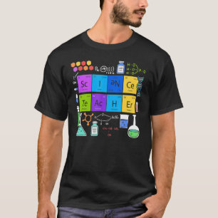 Wissenschaftliche Chemie Fan Elements Lehrer F T-Shirt
