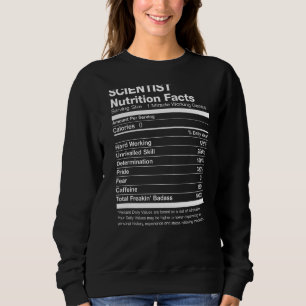 Wissenschaftliche Ernährung Funny Facts Sweatshirt