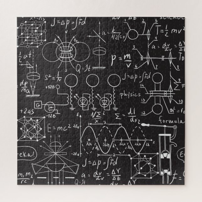 Wissenschaftliche Formeln: Chalkboard-Berechnungsm (Vertikal)