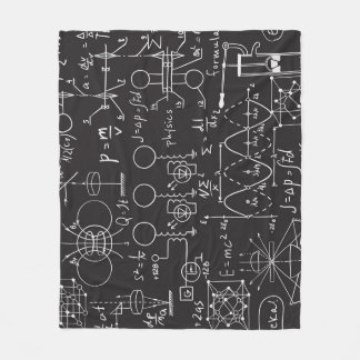 Wissenschaftliche Formeln: Chalkboard-Berechnungsm Fleecedecke