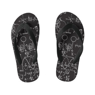 Wissenschaftliche Formeln: Chalkboard-Berechnungsm Kinderbadesandalen