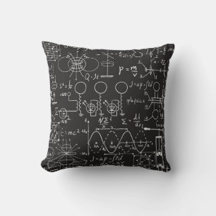 Wissenschaftliche Formeln: Chalkboard-Berechnungsm Kissen