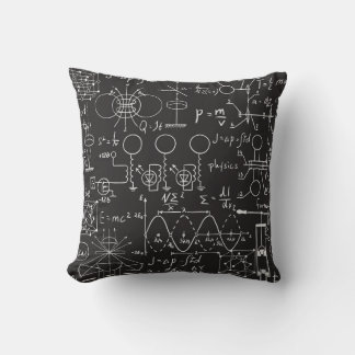 Wissenschaftliche Formeln: Chalkboard-Berechnungsm Kissen