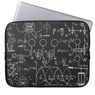 Wissenschaftliche Formeln: Chalkboard-Berechnungsm Laptopschutzhülle